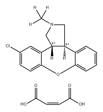Asenapine-d3 maleate Structural