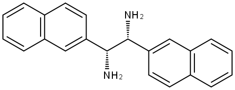 1,2-Ethanediamine, 1,2-di-2-naphthalenyl-, (1R,2R)- Structural