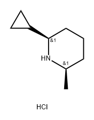rac-(2R,6R)-2-cyclopropyl-6-methylpiperidine
hydrochloride Structural