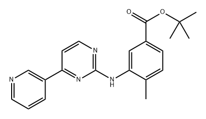Tert-butyl 4-methyl-3-((4-(pyridin-3-yl)pyrimidin-2-yl)amino)benzoate Structural