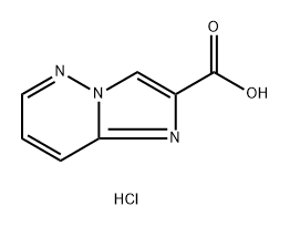 Imidazo[1,2-b]pyridazine-2-carboxylic acid, hydrochloride (1:1) Structural