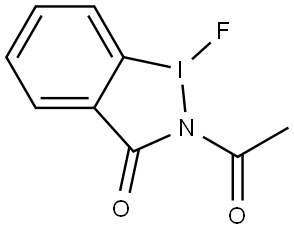 3H-1,2-Benziodazol-3-one, 2-acetyl-1-fluoro-1,2-dihydro- Structural