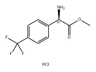 Methyl (R)-2-amino-2-(4-(trifluoromethyl)phenyl)acetate hydrochloride Structural