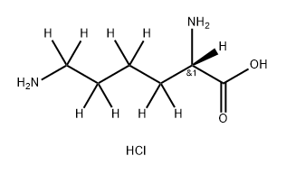 L-Lysine-2,3,3,4,4,5,5,6,6-d9, hydrochloride (1:2) Structural