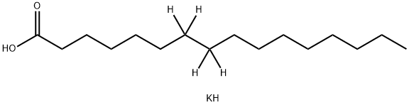 Hexadecanoic-7,7,8,8-d4 acid, potassium salt (1:1) Structural