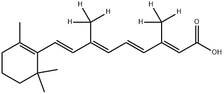 Retinoic-19,19,19,20,20,20-d6 acid Structural