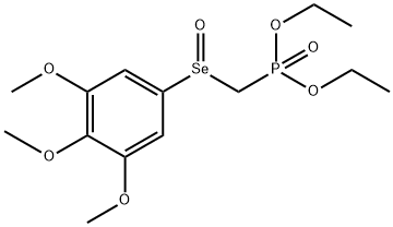 Diethyl (((3,4,5-trimethoxyphenyl)seleninyl)methyl)phosphonate Structural