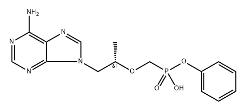 Phenylhydrogen((((S)-1-(6-amino-9H-purin-9-yl)propan-2-yl)oxy)methyl)phosphonate Structural
