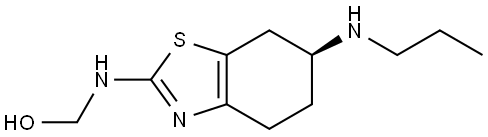 Methanol, 1-[[(6S)-4,5,6,7-tetrahydro-6-(propylamino)-2-benzothiazolyl]amino]- Structural