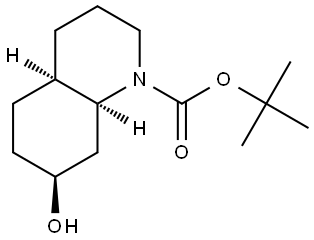 rac-tert-butyl 
(4aR,7S,8aS)-7-hydroxy-decahydroquinoline-1-car
boxylate Structural