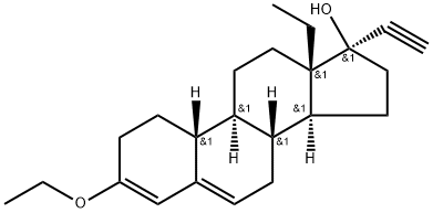 Levonorgestrel-3-ethyldienol ether Structural