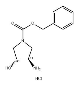 trans-3-Amino-4-hydroxy-pyrrolidine-1-carboxylic acid benzyl ester hydrochloride