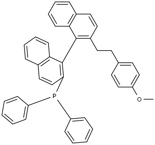 (2'-(4-methoxyphenethyl)-[1,1'-binaphthalen]-2-yl)diphenylphosphane Structural