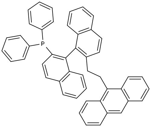 (2'-(2-(anthracen-9-yl)ethyl)-[1,1'-binaphthalen]-2-yl)diphenylphosphane Structural