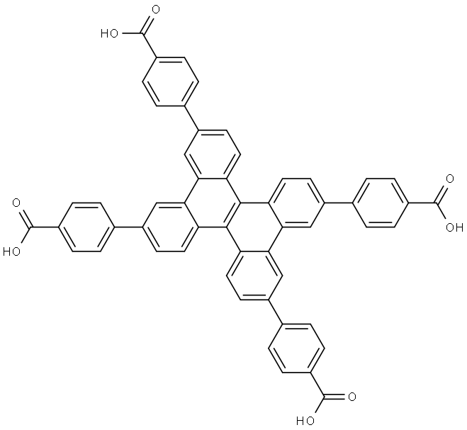 Benzoic acid, 4,4′,4′′,4′′′-dibenzo[g,p]chrysene-3,6,11,14-tetrayltetrakis- Structural