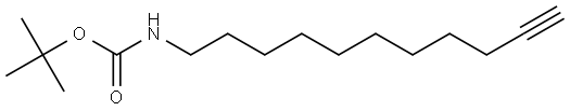 tert-Butyl undec-10-yn-1-ylcarbamate Structural