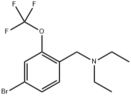 N-(4-bromo-2-(trifluoromethoxy)benzyl)-N-ethylethanamine Structural