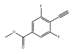 methyl 4-ethynyl-3,5-difluorobenzoate Structural
