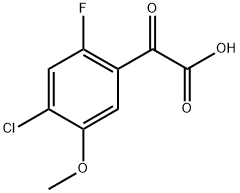 Benzeneacetic acid, 4-chloro-2-fluoro-5-methoxy-α-oxo- Structural