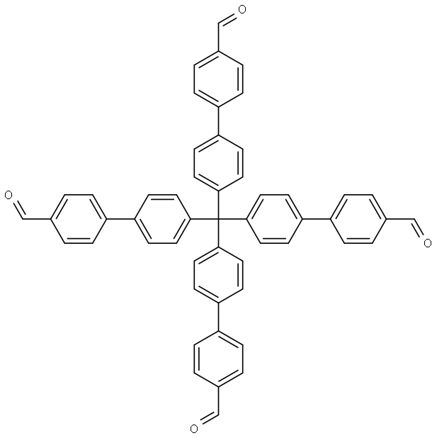 [1,1′-Biphenyl]-4-carboxaldehyde, 4′,4′′′,4′′′′′,4′′′′′′′-methanetetrayltetrakis- Structural
