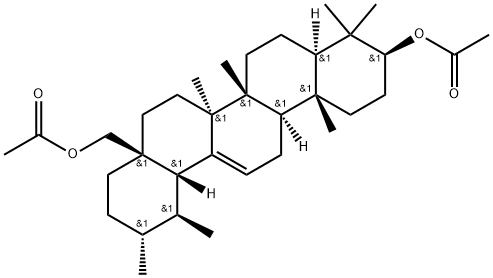 Urs-12-ene-3,28-diol, 3,28-diacetate, (3β)- Structural