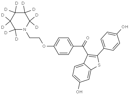 Raloxifene-d10 Structural
