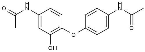 Acetamide, N-[4-[4-(acetylamino)-2-hydroxyphenoxy]phenyl]- Structural