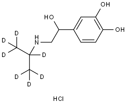 Isoproterenol-d7 HCl Structural