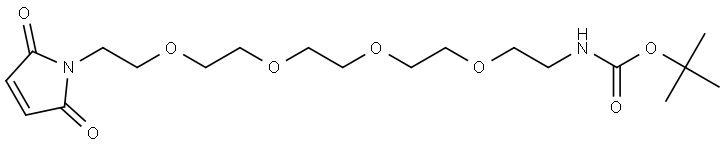 Mal-PEG4-NH-Boc Structural