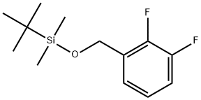 tert-Butyl(2,3-difluorobenzyloxy)dimethylsilane Structural