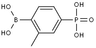 (4-Borono-3-methylphenyl)phosphonic acid Structural