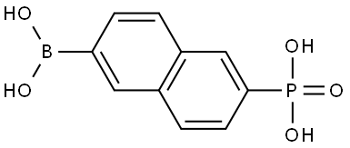(6-Borononaphthalen-2-yl)phosphonic acid Structural