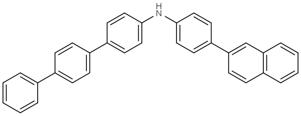 [1,1′:4′,1′′-Terphenyl]-4-amine, N-[4-(2-naphthalenyl)phenyl]- Structural
