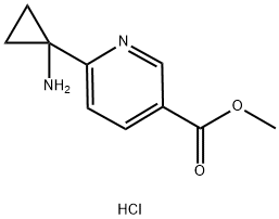 Methyl 6-(1-aminocyclopropyl)nicotinate dihydrochloride Structural