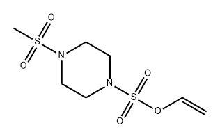vinyl 4-(methylsulfonyl)piperazine-1-sulfonate Structural