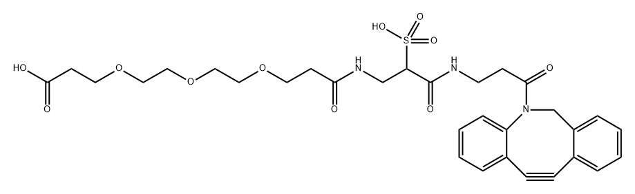 Sulfo DBCO-PEG3-acid Structural