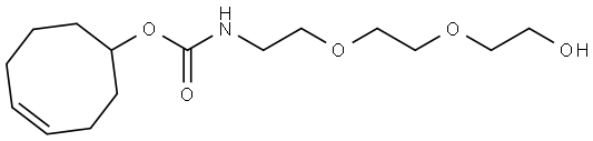 Cyclooct-4-en-1-yl (2-(2-(2-hydroxyethoxy)ethoxy)ethyl)carbamate Structural