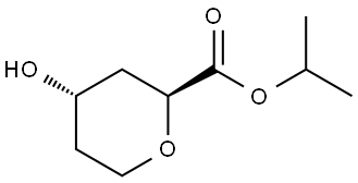 (2S,4S)-Isopropyl 4-hydroxytetrahydro-2H-pyran-2-carboxylate Structural