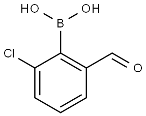 Boronic acid, B-(2-chloro-6-formylphenyl)- Structural
