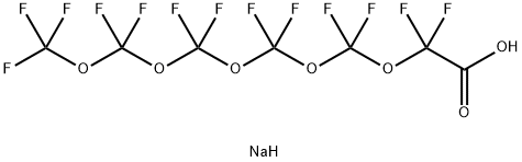 SODIUM TRIDECAFLUORO-2,4,6,8,10-PENTAOXADODECAN-12-OATE Structural