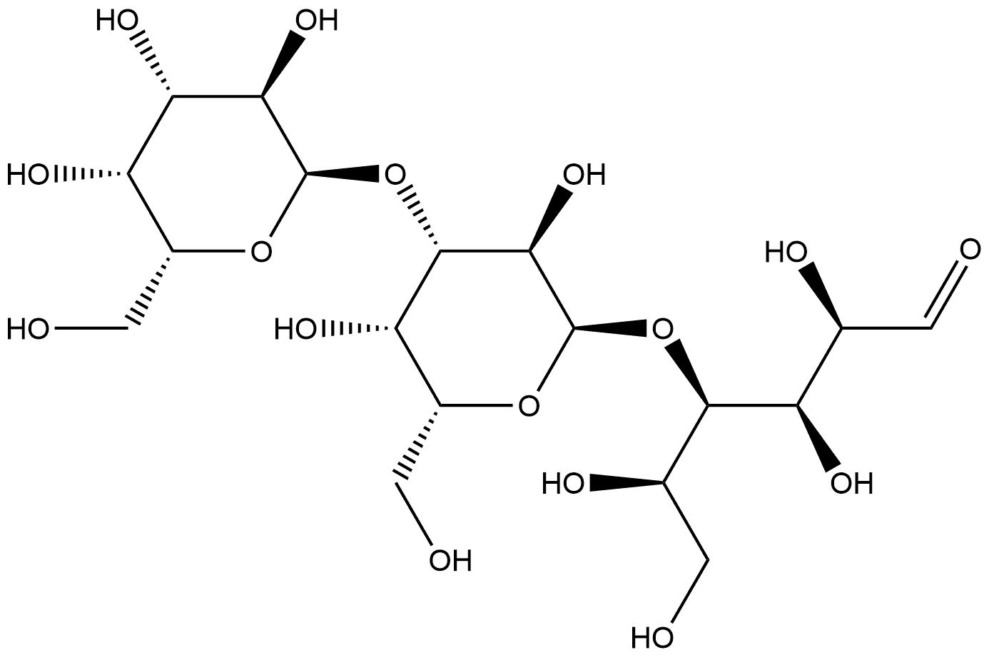 D-Glucose, O-α-D-galactopyranosyl-(1→3)-O-α-D-galactopyranosyl-(1→4)- Structural