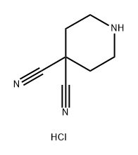 4,4-Piperidinedicarbonitrile, hydrochloride (1:1) Structural