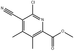 Methyl 6-chloro-5-cyano-3,4-dimethylpicolinate Structural