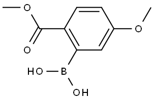 [5-Methoxy-2-(methoxycarbonyl)phenyl]boronic acid Structural