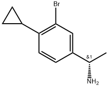 Benzenemethanamine, 3-bromo-4-cyclopropyl-α-methyl-, (αS)- Structural