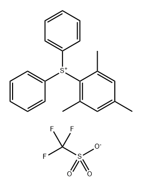 Sulfonium, diphenyl(2,4,6-trimethylphenyl)-, 1,1,1-trifluoromethanesulfonate (1:1) Structural