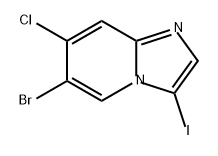 Imidazo[1,2-a]pyridine, 6-bromo-7-chloro-3-iodo- Structural