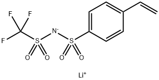 Styrene sulfonyl (trifluoromethosulfonyl) imide lithium（LiSTFSI） Structural
