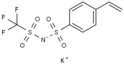 potassium ((trifluoromethyl)sulfonyl)((4-vinylphenyl)sulfonyl)amide Structural