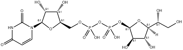 Uridine 5'-(trihydrogen diphosphate), P'-α-D-galactofuranosyl ester Structural